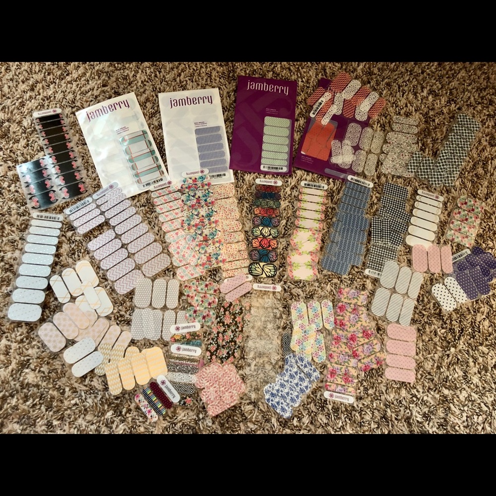 Huge lot of Jamberry nail wraps
